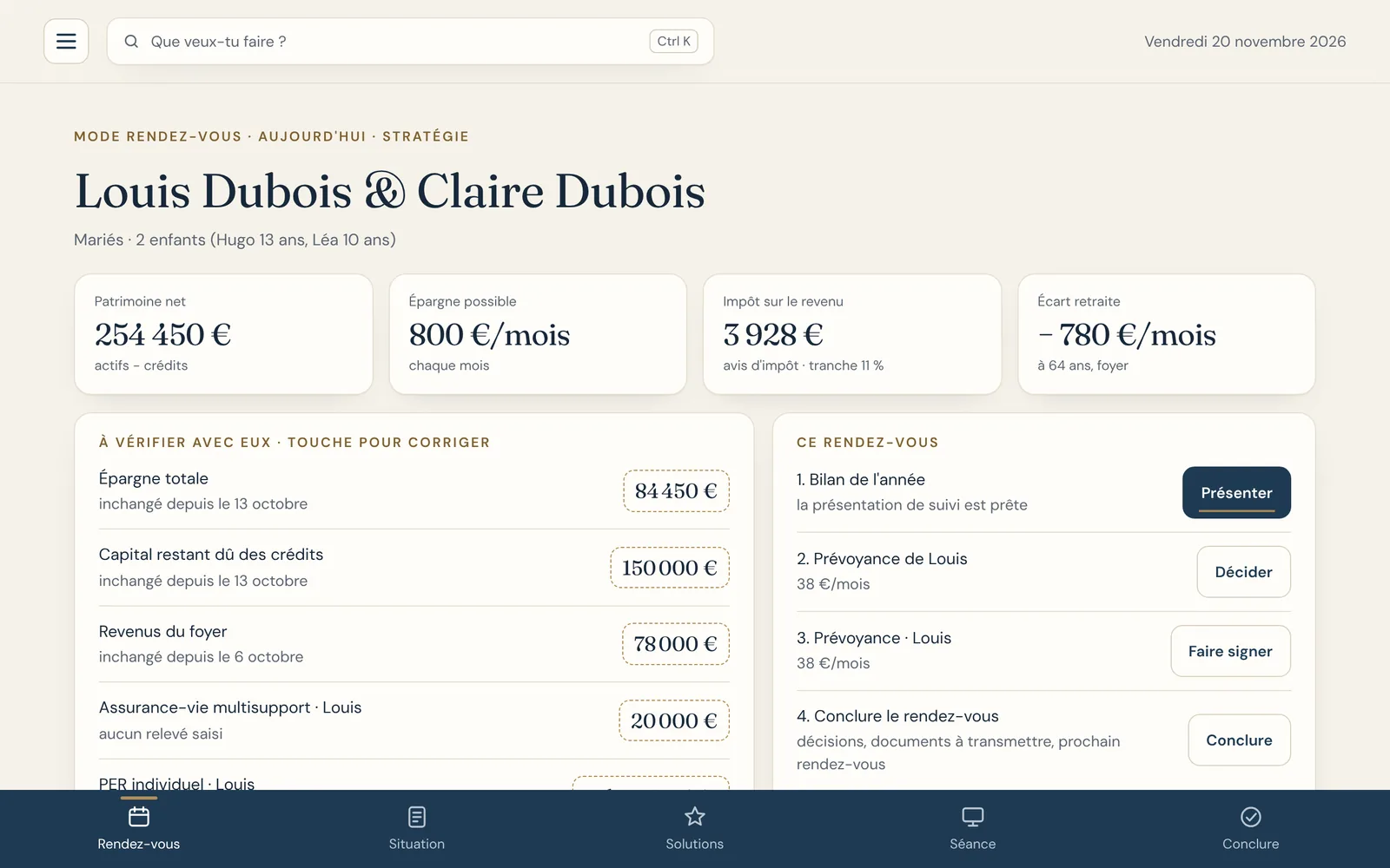 Le mode rendez-vous sur tablette, sans connexion